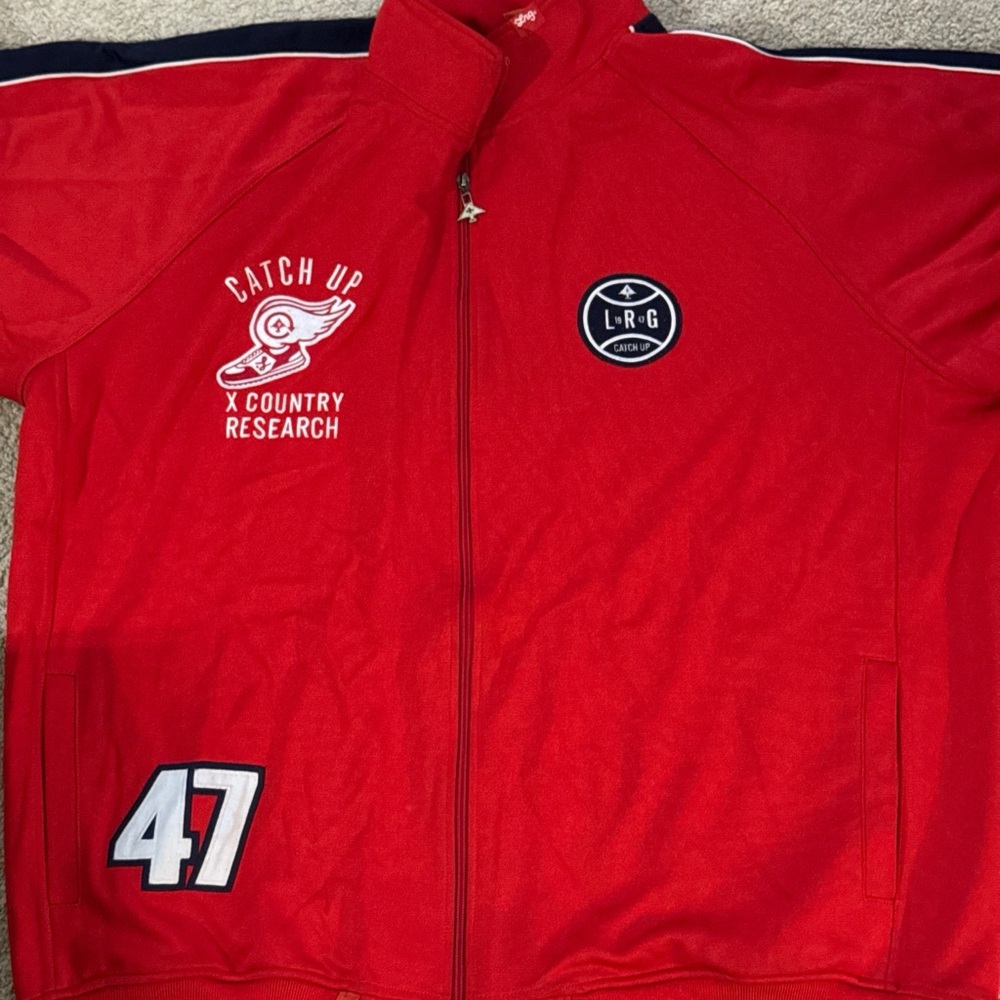 LRG Vibrant Red Zip-Up Jacket